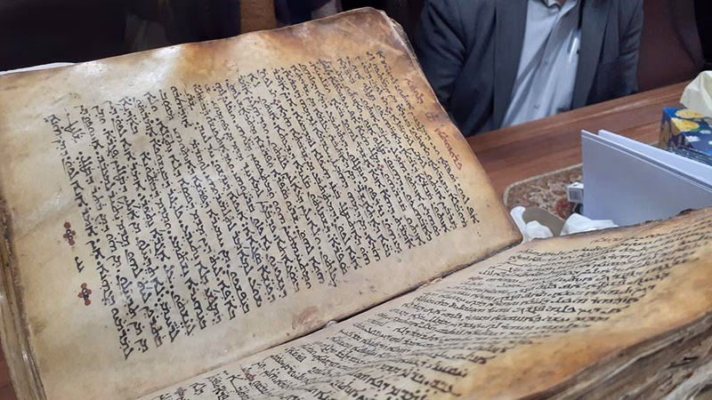 All kinds of antique manuscripts and old handwritten books