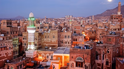 The capital and major cities of Yemen