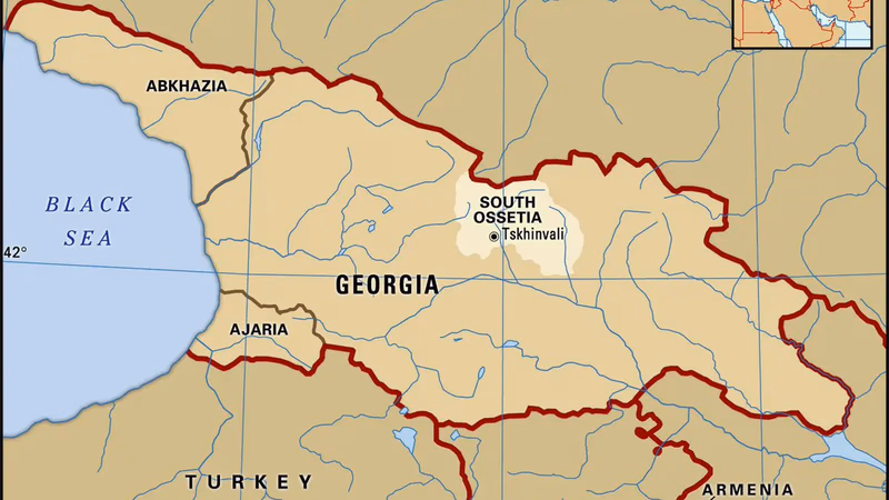 Where is Georgia? What is Area and population of Georgia?