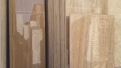 How is travertine formed?