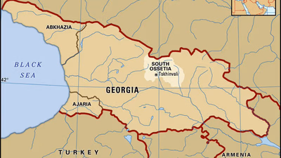 Where is Georgia? What is Area and population of Georgia?