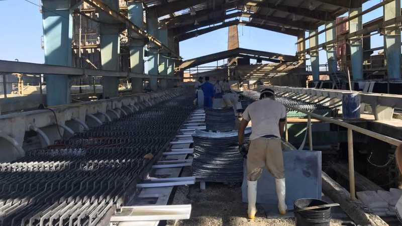 What is the situation of the zinc industry in West Asia (Middle East)?