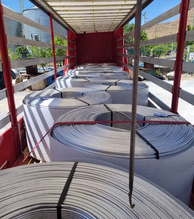 Aluminum rods, food, electric generators, air compressors, export of F and engineering personnel