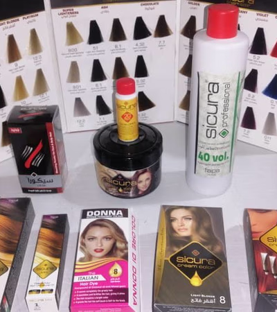 Permanent hair dye & Hair meshes & Hair mask