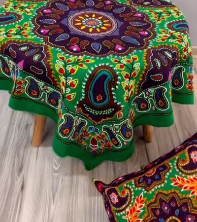 Embroidery with Wool and Natural Thread