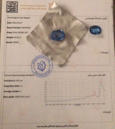 Iranian Antique Diamond Stone Over 100 Years