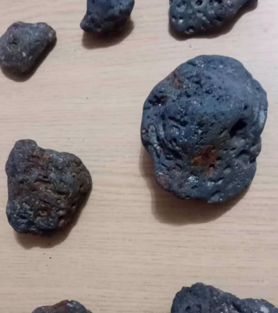 It attracts magnets, it might be a meteorite