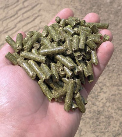 علفة مركزة غنية بدون نفايات
